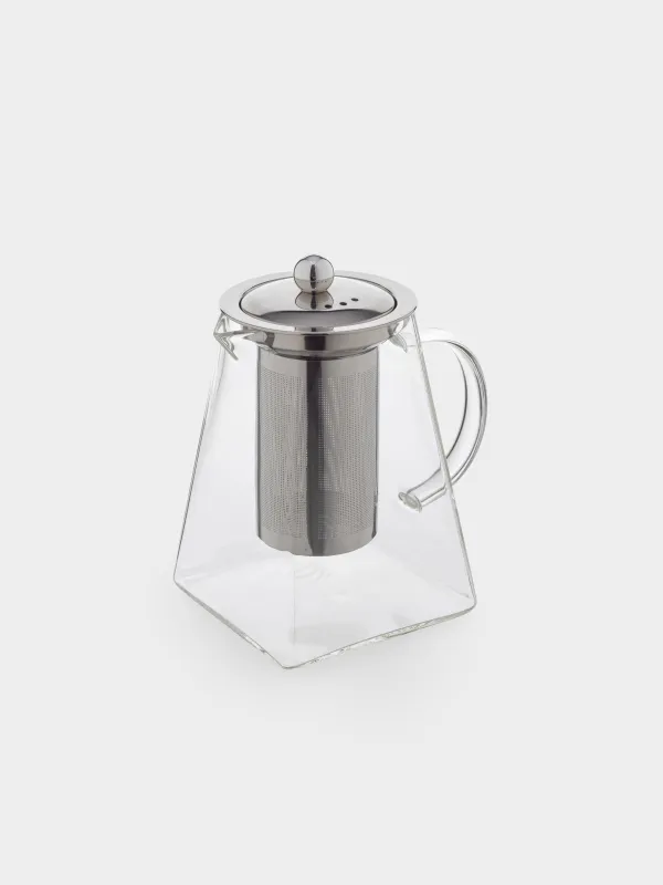 Teapot, 860 ml, glass B/steel, Pyramid, image-2