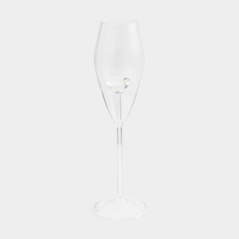 Drinking glass, 210 ml, 2 pcs, Glass, Crystal, Crystal shape, image-3