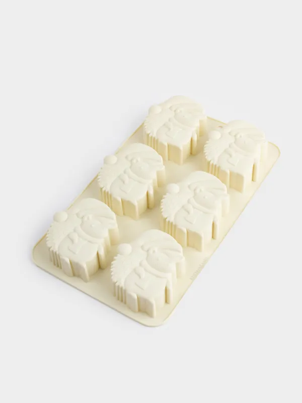 Muffin baking dish, 27x16 cm, 6 compartments, silicone, dairy, Hedgehogs, Bakery, image-3