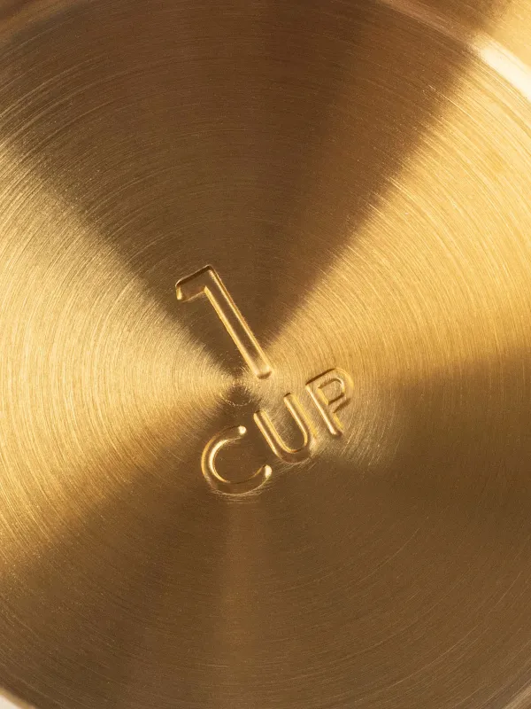 Measuring spoon, 250 ml, steel, golden, Device gold, image-4