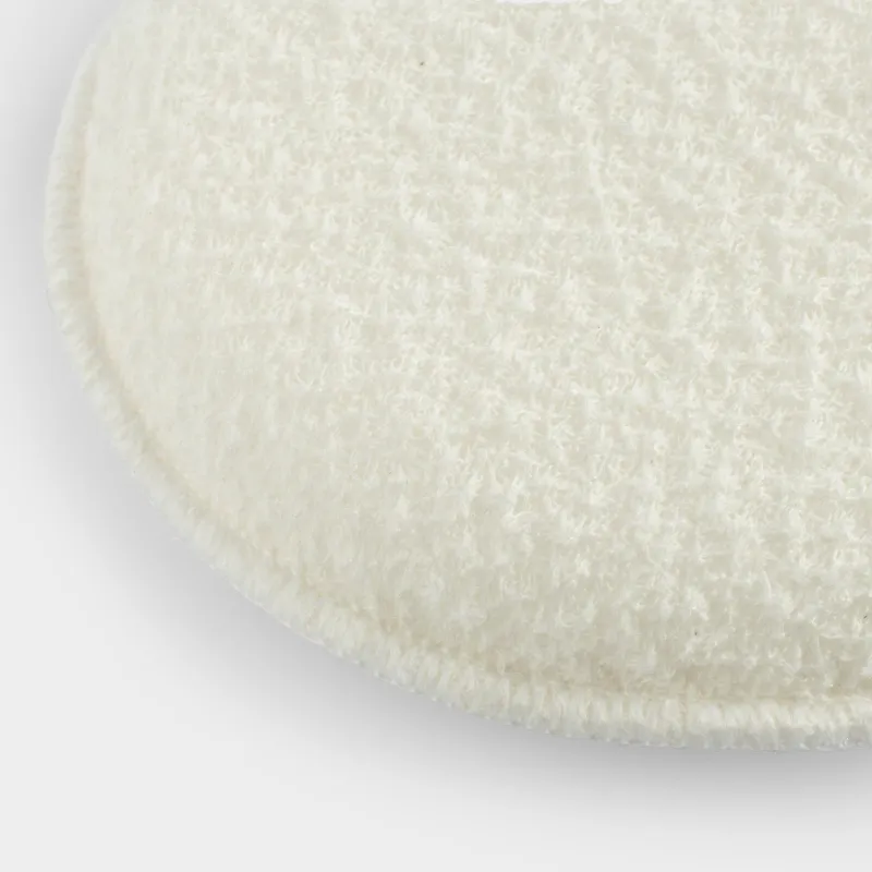Washcloth-sponge for washing face and body, 13 cm, with holder, polyester / nylon, milky, Unique spa, image-1