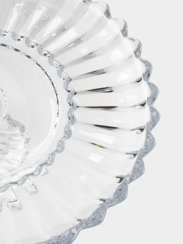 Dish on a leg, 30x13 cm, glass R, Alpine, image-3