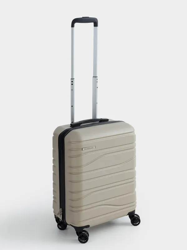 Suitcase S, 39x22x55 cm, 2.7 kg, plastic, beige, Travel comfort, image-0