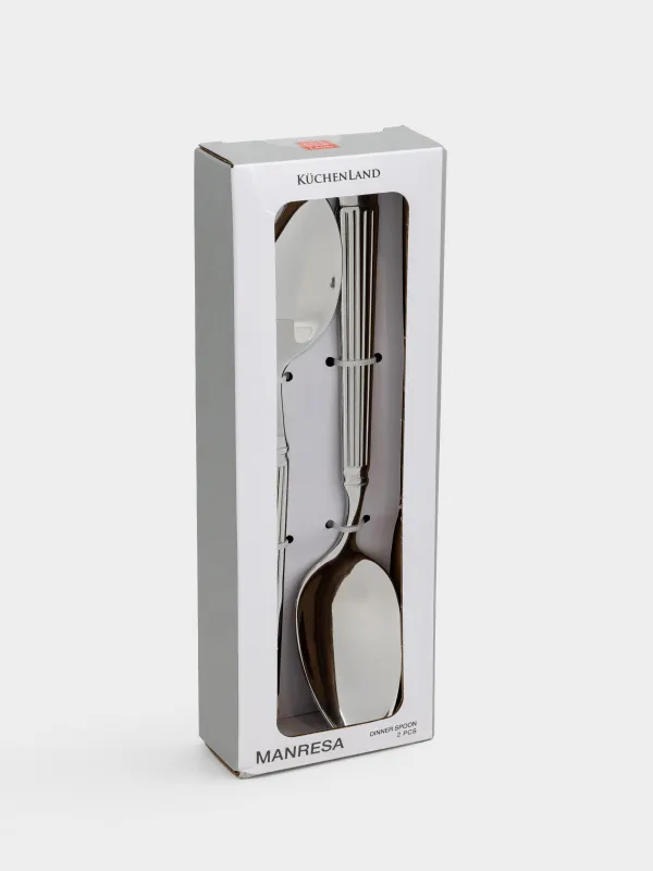 Dining spoon, 2 pcs, steel, Strips, Manresa, image-4