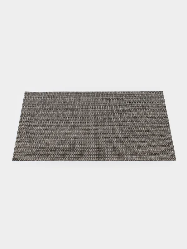 Placemat, 30x45 cm, PVC, rectangular, dark gray, Solid, image-1