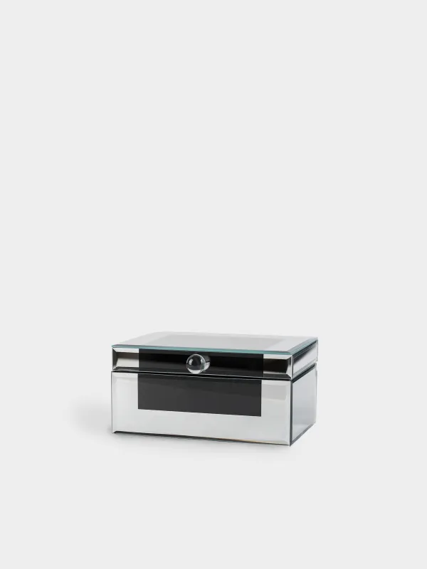 Jewelry box, 20x14 cm, glass, Mirror, Glossy, image-0