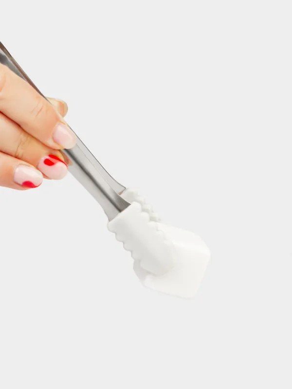 Set of cubes for cooling drinks, 5 items, with tongs, in a box, marble / steel, Marble, image-4