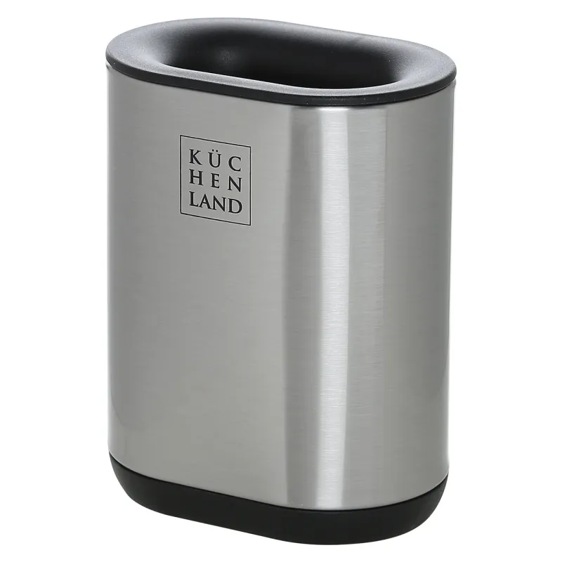 Toilet brush, 53 cm, with stand, rubber / steel, Antei, image-1