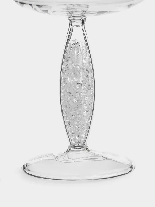 Drinking glass, 220 ml, glass, with crystals inside, Favor crystal, image-3