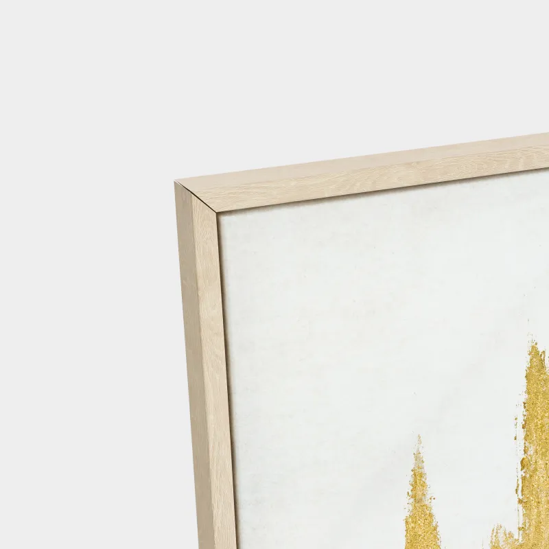 Framed painting, 120x80 cm, canvas, golden beige, Golden touches, Abstract, image-2