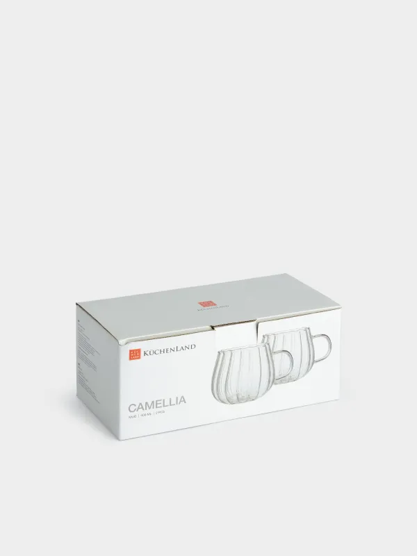 Mug, 400 ml, 2 pcs, glass B, Camellia, image-4