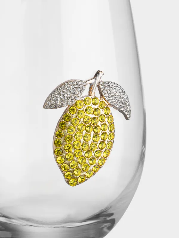 Glass, 10 cm, 500 ml, glass / metal, Lemon, Lux elements, image-3