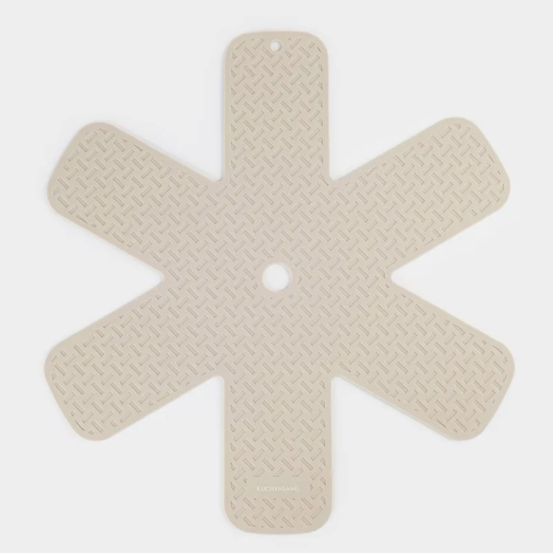 Pan protector, 36 cm, silicone, milky, Shield