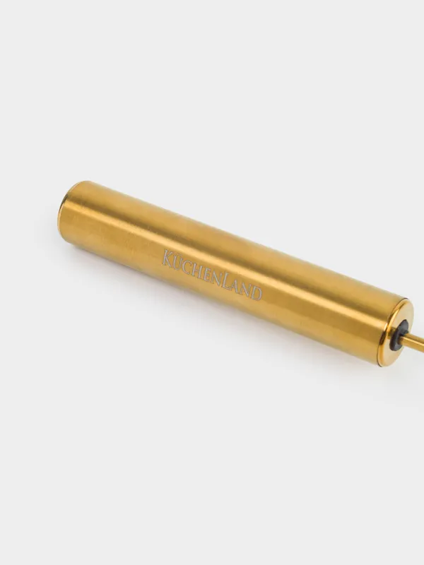 Rotating whisk, 26 cm, steel, golden, Device gold, image-4