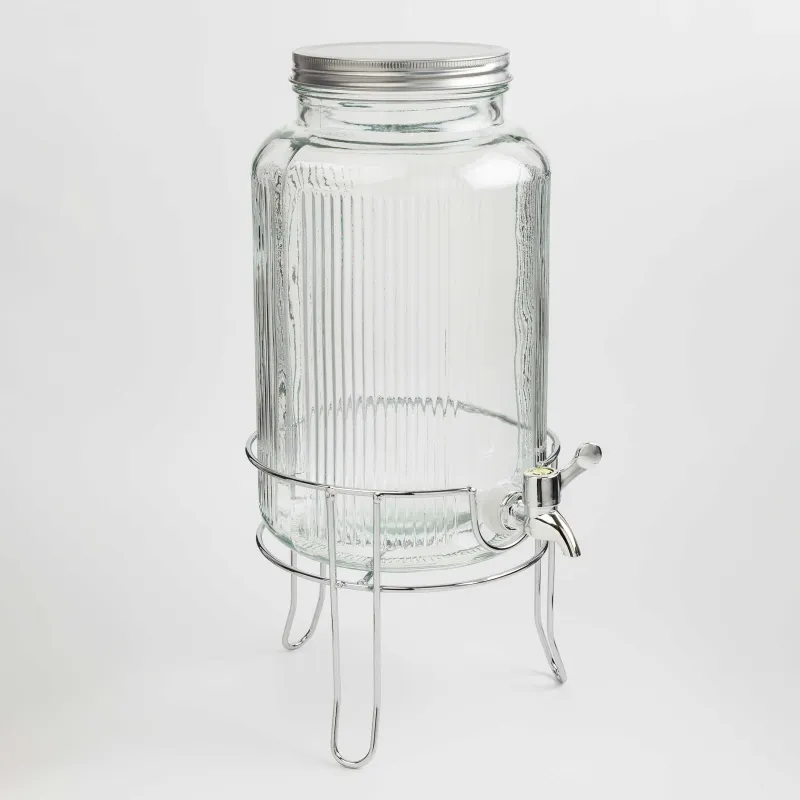 Beverage dispenser, 5,8 l, glass R / metal, Argos