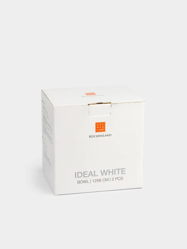 Bowl, 12x6 cm, 2 pieces, porcelain F, white, Ideal white, image-6