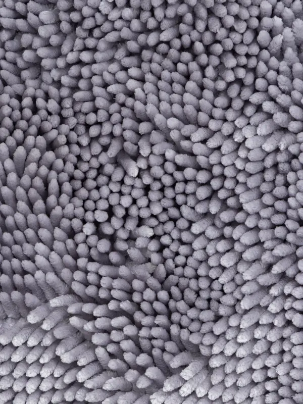 Mat, 50x80 cm, anti-slip, polyester, light grey, Fluff, image-2