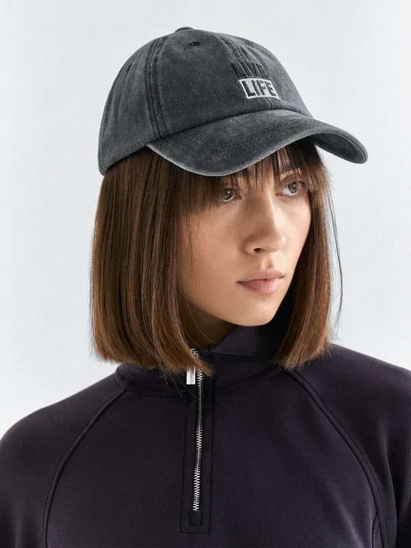 Baseball cap, 57 cm, single size, cotton, black, Live life, Shore, image-4