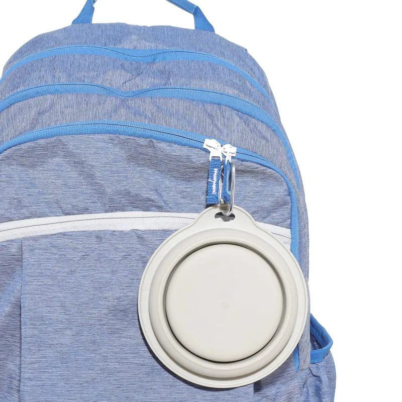 Pet bowl, 14x15 cm,420 ml, travel, folding, plastic / rubber, grey, Fast pet, image-5