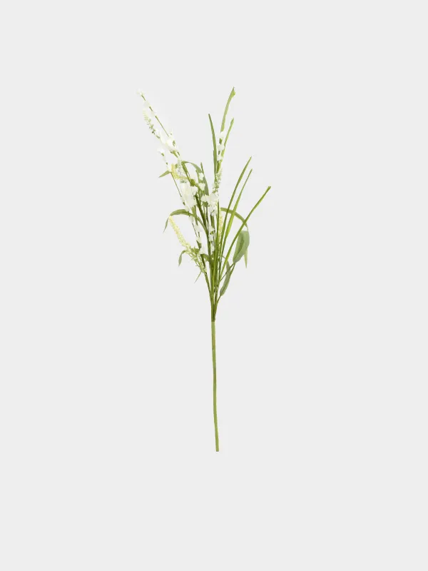 Decorative branch, 75 cm, plastic / polyester, White lupine, Flower garden, image-0