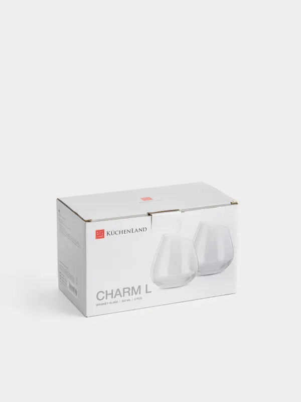 Glass, 9 cm, 350 ml, 2 pcs, glass, Charm L, image-6