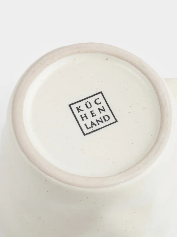 Mug, 280 ml, ceramic, milky, Crumple creme, image-3