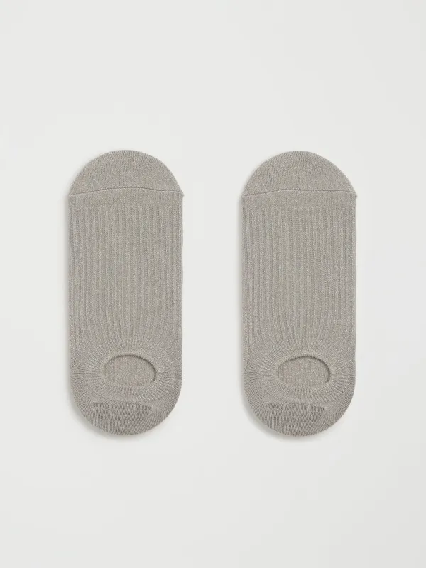 Women's track socks, size 36-38, cotton / nylon, light grey, Glint, image-2