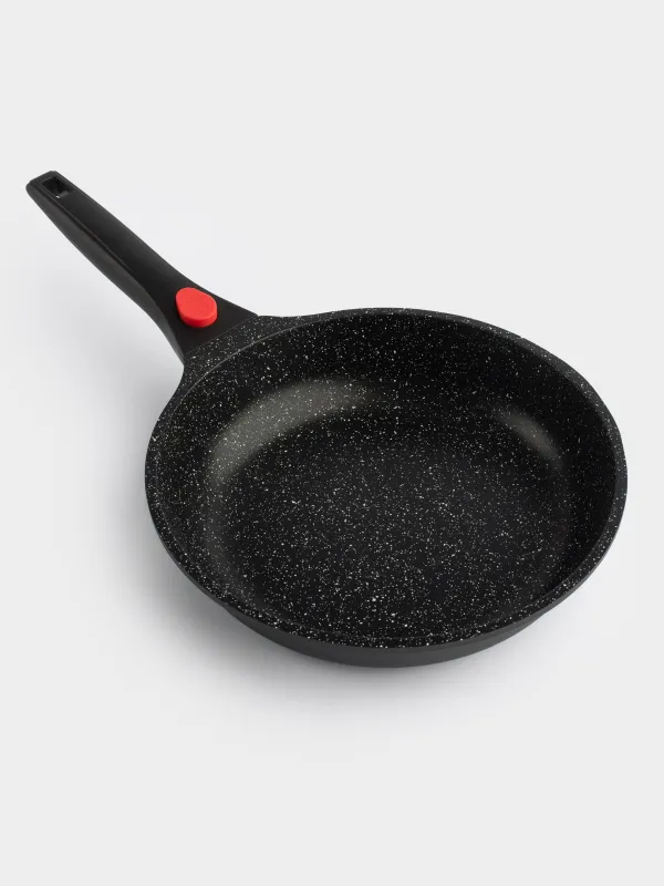 Frying pan, 24 cm, removable handle, coated, aluminum, Solution Red 2, image-1