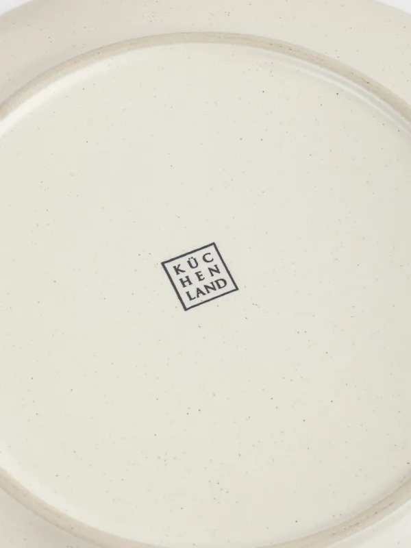 Snack plate, 23 cm, ceramic, milky, Crumpled effect, Crumple creme, image-5