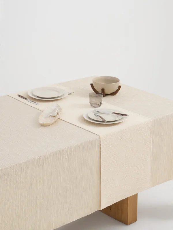 Table runner, 40x160 cm, cotton, beige, Matting, Gunny lurex, image-5