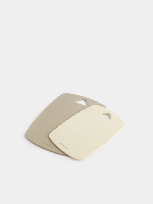 Cutting board, 30/35 cm, 2 pcs, plastic, milk/gray-brown, Soft kitchen, image-6