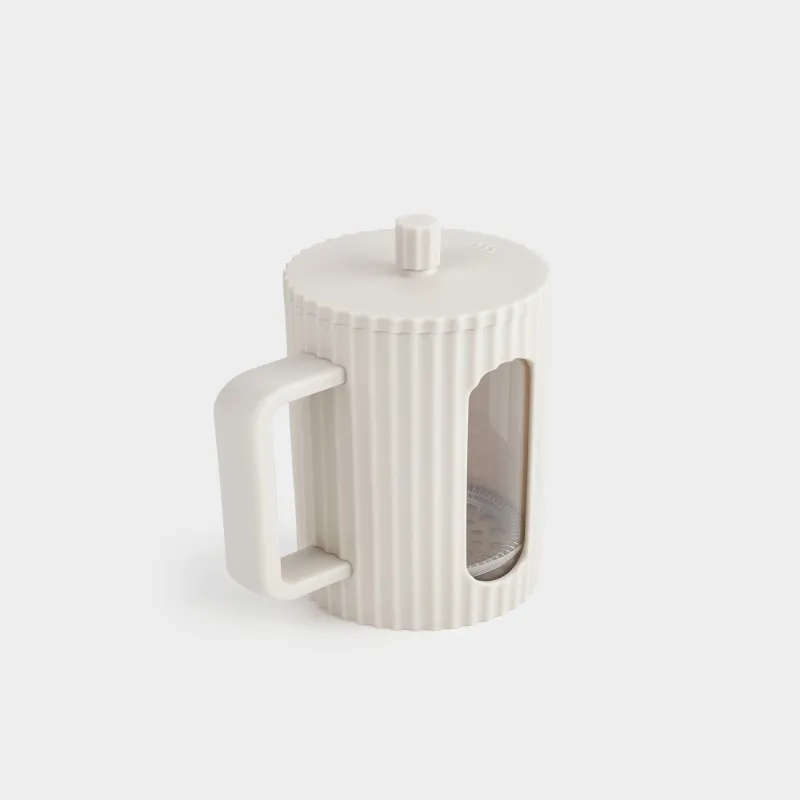 French press, 1 l, glass B / steel, beige, Ketto, image-8