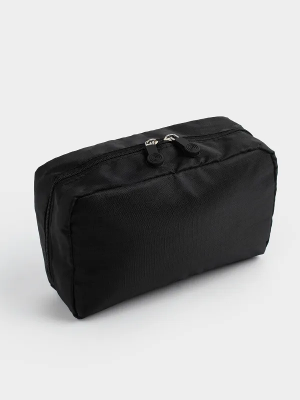 Travel cosmetic bag, 20x12 cm, polyester, black, Easy Travel, image-2