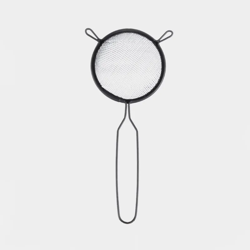 Sieve, 8 cm, with handle, metal, Black, X-Loft