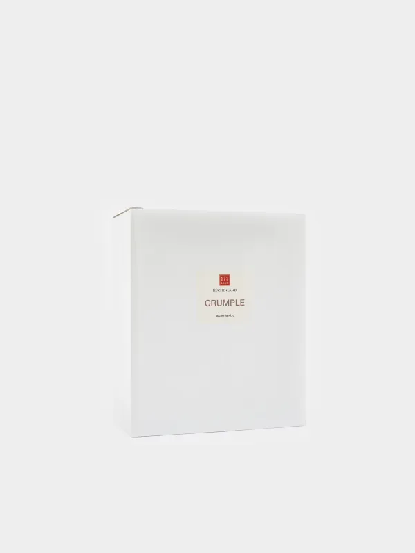 Salad bowl, 15x6 cm, 450 ml, porcelain P, with golden edging, Crumpled effect, Crumple gold, image-4