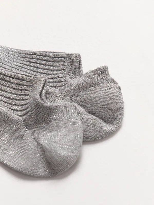 Women's track socks, size 36-38, cotton / nylon, light grey, Glint, image-2