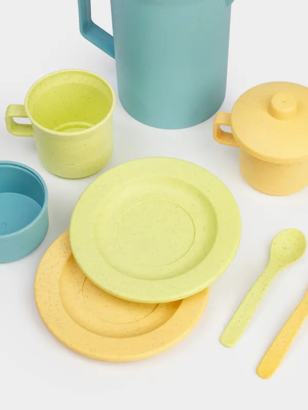 Game set, 14 items, Vegetable fiber / plastic, Picnic basket, Game, image-3