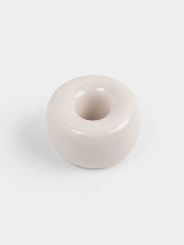 Toothbrush holder, 3 cm, porcelain P, milky, Minito, image-2