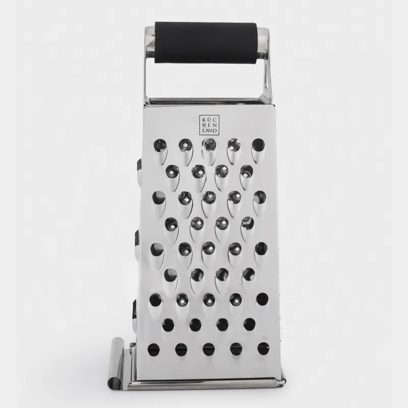Grater, 24 cm, four-sided, black, Kitchen tools