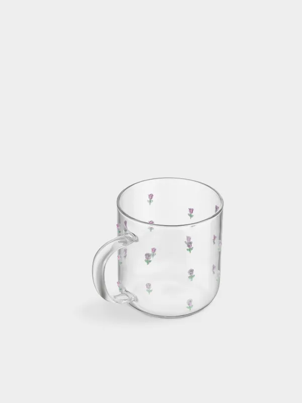 Mug, 350 ml, glass B, Tulips, Tulip garden, image-1