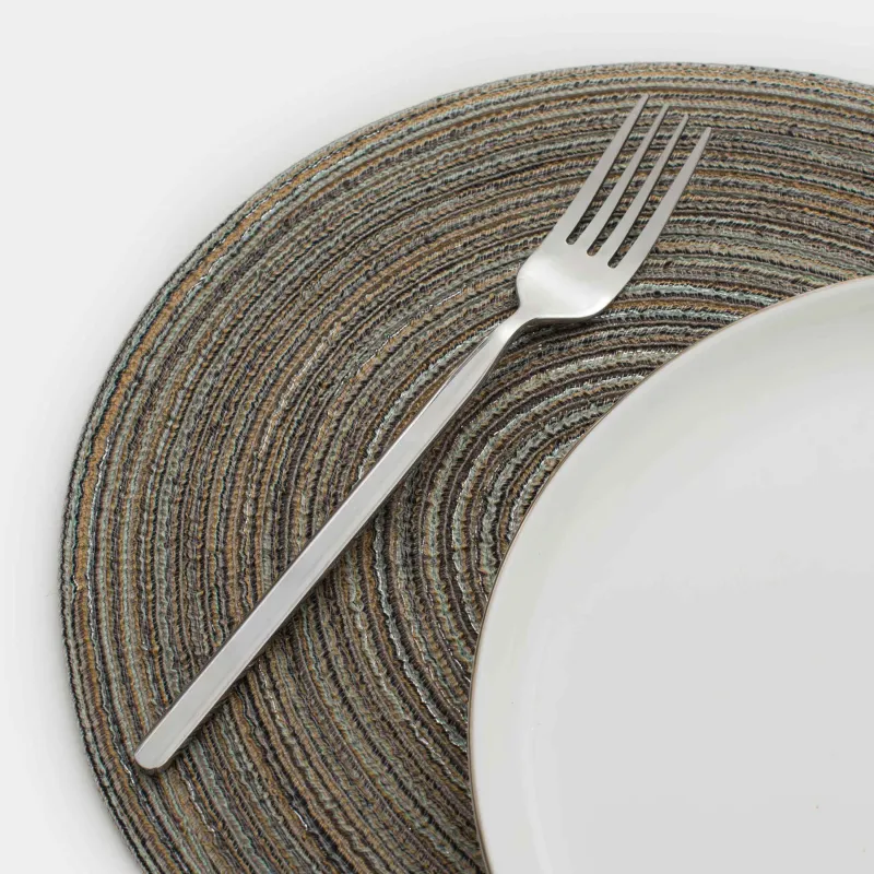 Placemat, 30x45 cm, polyester, oval, gray-brown, Rotary, image-5