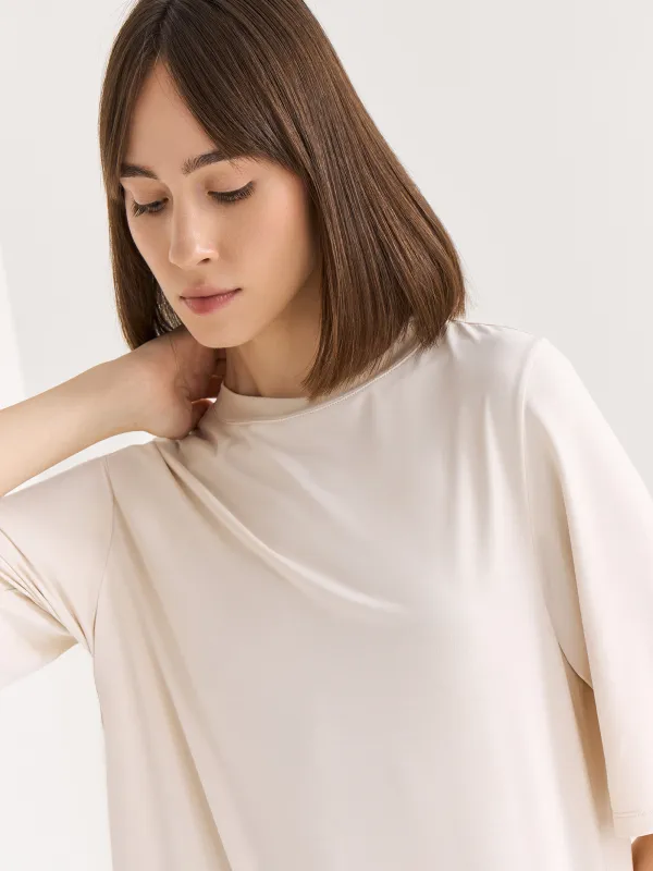 Women's dress, homewear, maxi, size S, viscose / polyester, graphite, Callisto, image-6