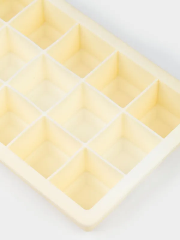 Ice mold, 18x12 cm, 15 otd, silicone, white, Soft kitchen, image-3