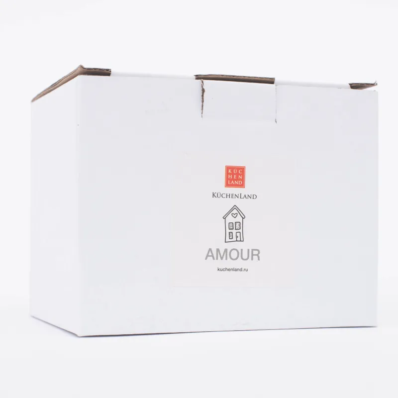 Mug, 350 ml, porcelain P, white, House, Amour, image-5