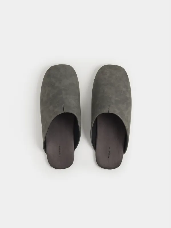 Men's home slippers, size 40-41, polyurethane/PVC, grey, Viderlen, image-1