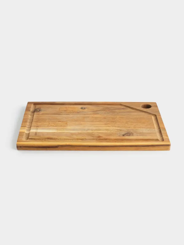 Cutting board, 33x25 cm, rectangular, wood, Noble tree, image-1