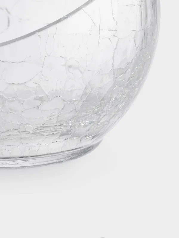 Candy bowl, 12x15 cm, glass, Craquelure, Ice, image-4
