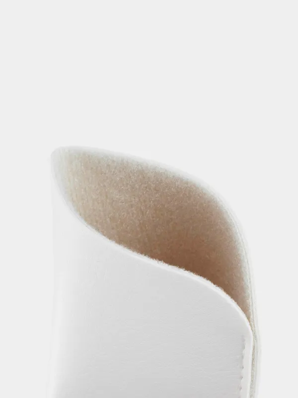 Eyeglass case, 18x8 cm, polyurethane, white, Memo, image-3