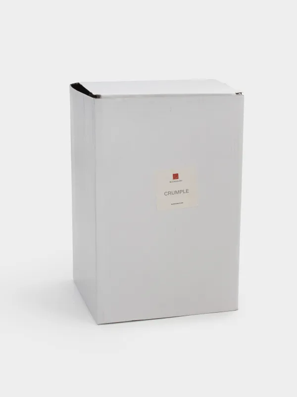 Flower vase, 26 cm, ceramic, white, Bends, Crumple, image-4