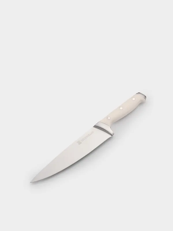 Chef's knife, 20 cm, steel / plastic, white, Solo white, image-1